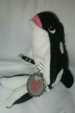 Coca-Cola Whale with Coke Bottle Bean Bag Plush 1997