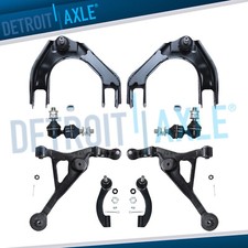 Front Upper Lower Control Arms Tierods For 1996 - 2000 Chrysler Cirrus Sebring