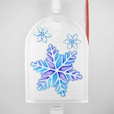 Mailbox Magnet (Partial Cover) Snowflakes for Mail Box Door Set of 3