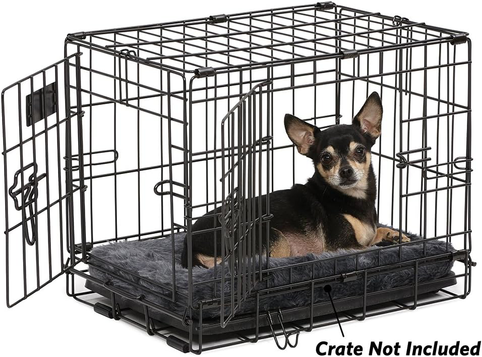 Midwest Quiet Time Bolster Dog Bed Gray 18" L x 12" W XXSmall eBay