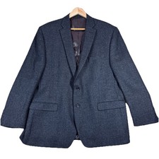 Lauren Ralph Lauren Mens 48R Blazer Sport Coat 100 Wool Mini Herringbone