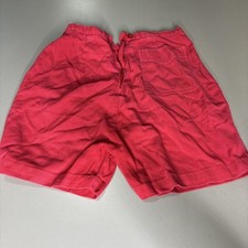 Vintage Catalina Red Coral High Waisted Shorts Size 13/14 Small with Pocket 
