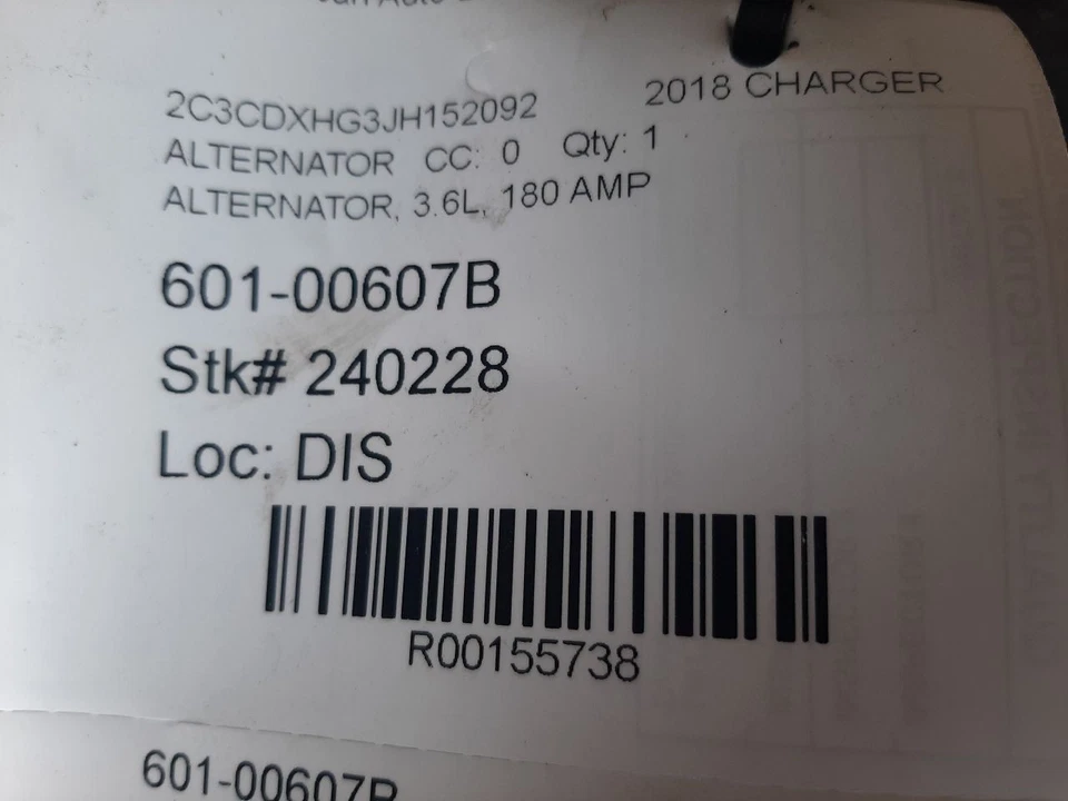 11 12 13 14 15 16 17 18 19 20 21 22 23 CHRYSLER 300 Alternador 180 Amp 4801778AI Foto 4 de 4