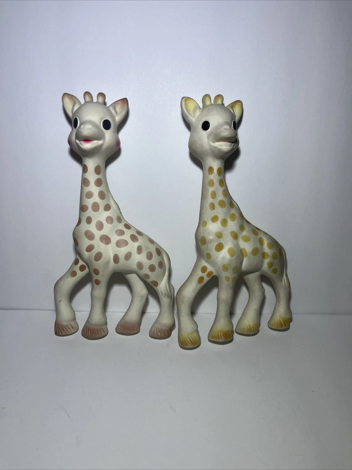 Sophie the Giraffe 7'' Rubber Squeaky Teether Lot Of 2