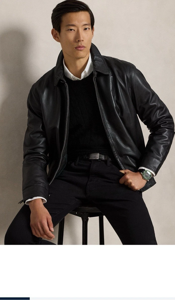 Polo Ralph Lauren Leather Black Coats & Jackets for Men for Sale