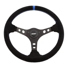 Grant Products 696 Racing Steering Wheel, Black With Blue Marker, 3-Spoke Design