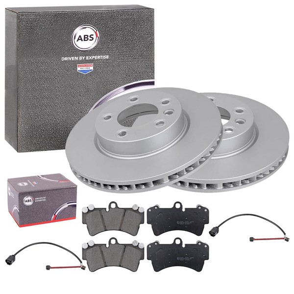 ABS Bremsscheiben 330Mm + BelÄGe Vorne Passend FüR Porsche Cayenne 9PA / 955-image