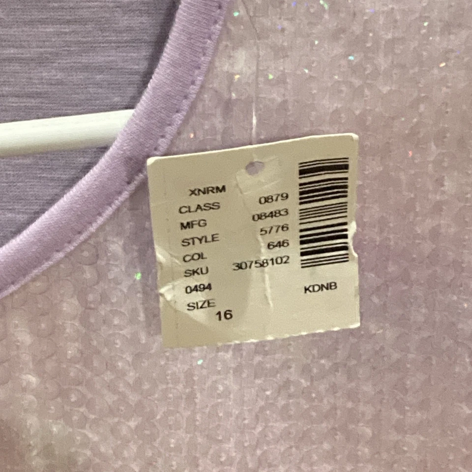 Justice sequined long sleeve shirt for girls size 14 **RARE!!** Vtg!! 2008!! - Image 3 of 4