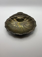 Vintage Dodge L.a. Epc Silverplate Shell Dish Vanity Tray Hollywood Regency
