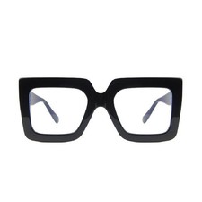 Oversized Square Sunglasses with UV400 Protection and Blue Light Filter