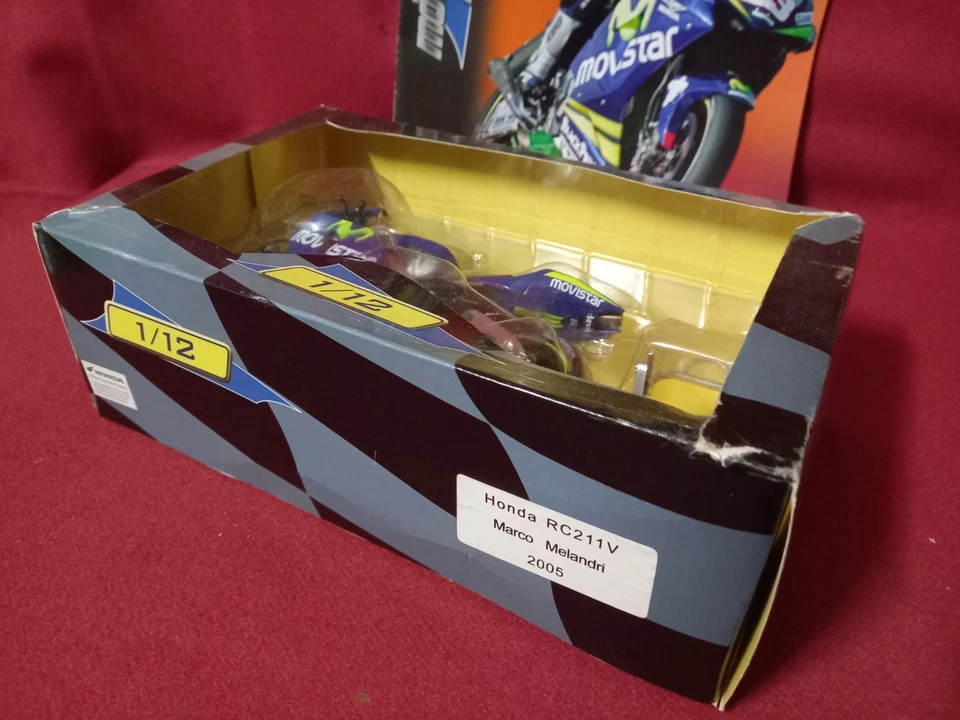 MOTO DA CORSA ALTAYA SCALA 1/12 HONDA RC 211 V MARCO MELANDRI  FASCICOLO NUM: 4 - Immagine 3 di 4