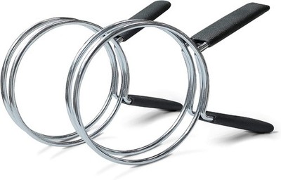 2 Piece Double-Loop 4 Inch Hose Clamp - Enhanced Grip, Rubber Grips
