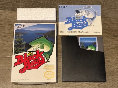 The Black Bass Nintendo Nes Complete CIB Authentic Tested Good Shape