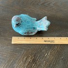 Ceramic Pottery Song Bird Turquoise/Teal/Blue Rustic crackle finish -Home Garden — photo 9