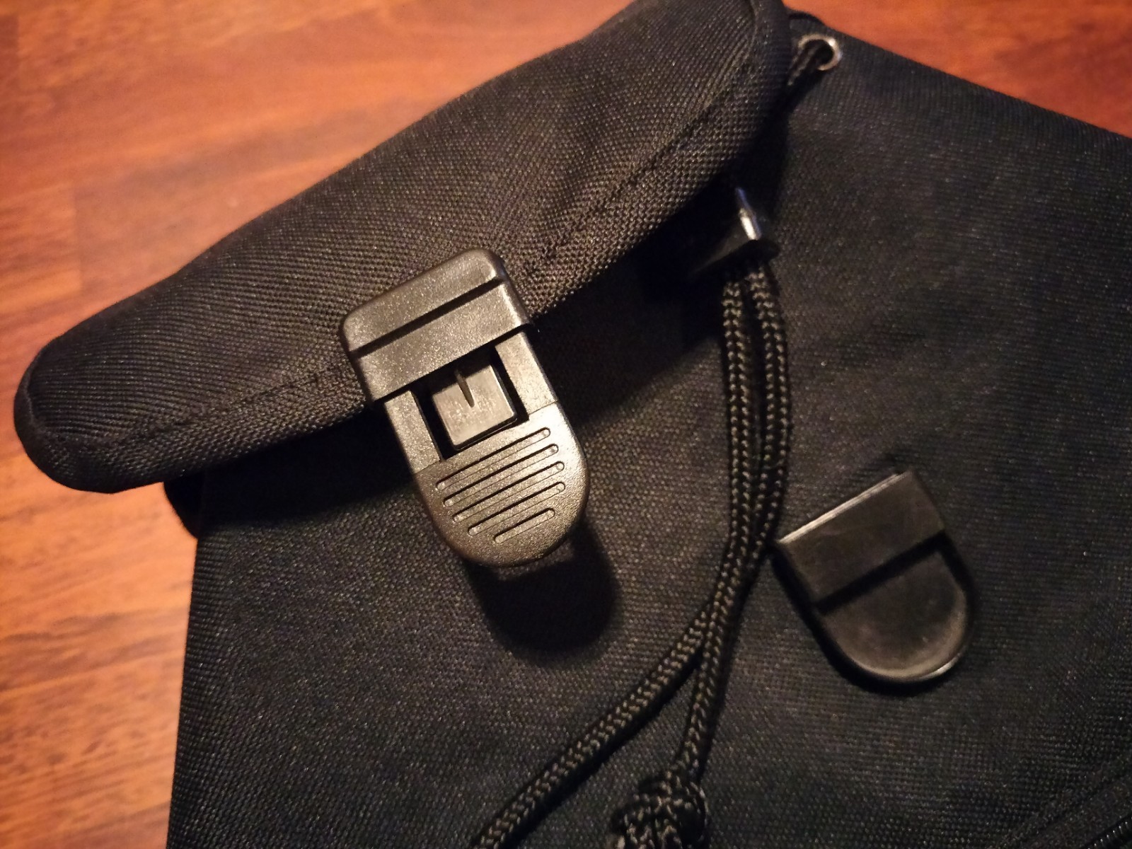 Samsonite Black Drawstring Snap Closure Backpack - image 14