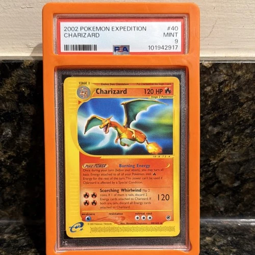 Pokémon Charizard 040/165 Expedition Base Set Rare Regular 2002 PSA 9
