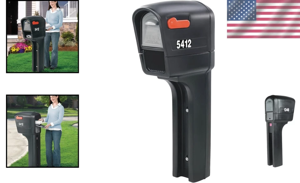 Spacious Outdoor Mailbox with Built-in Newspaper Compartment, Easy Install - Image 2 of 4