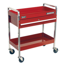 Sealey Trolley 2-Level Extra Heavy Duty With Lockable Drawer Tool Storage CX101D