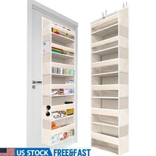 Over Door Organizer Multi Pocket Hanging Storage Durable Back of Door Rack New