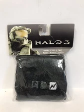 Sweatband Wristband - Halo 3 ODST - Black Text Logo Icon Sweat Wrist Band NEW