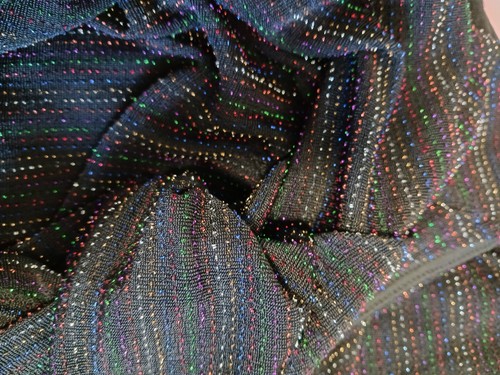 New Look Partywear Cold Shoulder Sparkle Mock Wrap Stretchy Black Top Size 12 - Picture 5 of 13