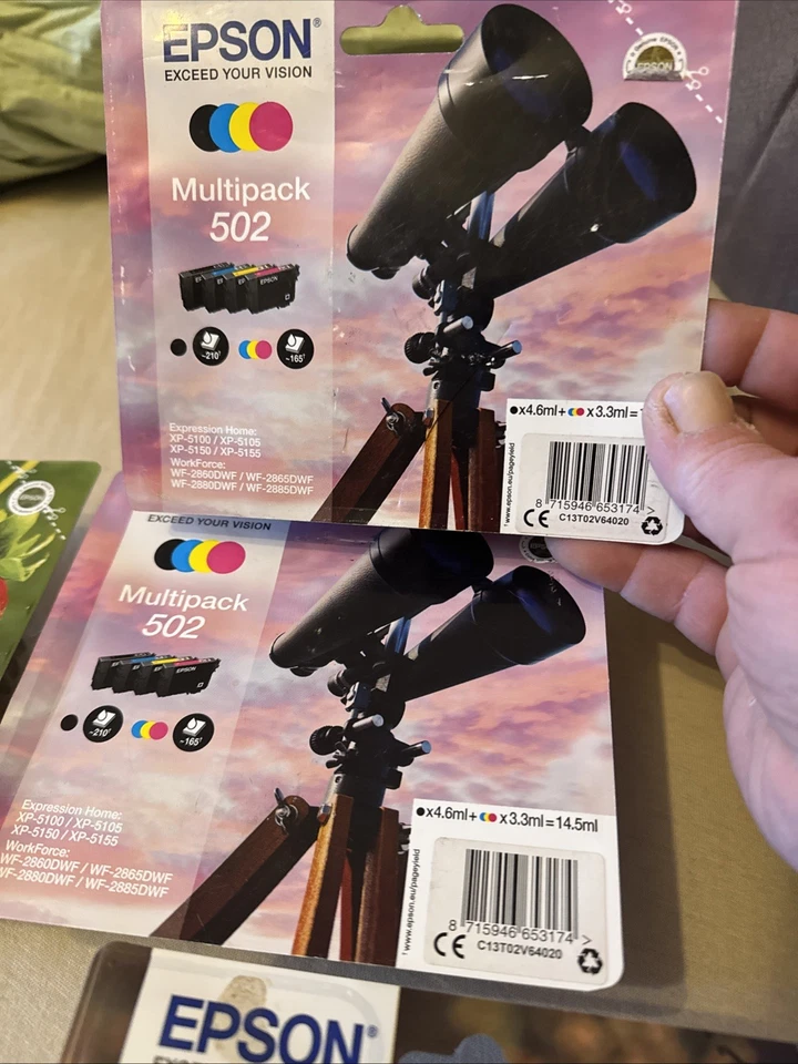 Original Epson T0715 MultiPack Gepard 4 Patronen Druckerpatronen DATUM 10/2024 - Bild 3 von 4