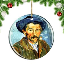 Van Gogh Peasant Painting Christmas ornament city travel souvenir