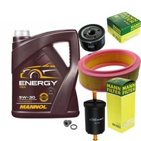 Mann Inspektionspaket 5L Mannol Energy 5W-30 FüR Renault Kangoo 1.4 Clio II