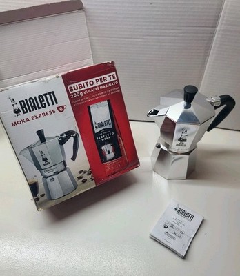 Bialetti 6 Cup Coffee Maker - Silver Aluminum Open Box (Coffee Not Included)
