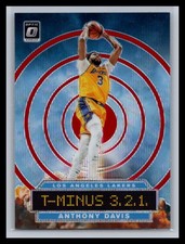 2019-20 Donruss Optic #2 Anthony Davis T-Minus 3,2,1, Red Wave Prizm LA Lakers