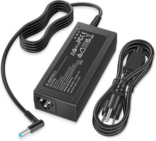 Charger Compatible with HP Laptop Computer 65W 45W Smart Blue Tip 4.5Mm  Compat