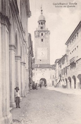 Postcard Castelfranco Veneto Interno del Castello Italy c1929
