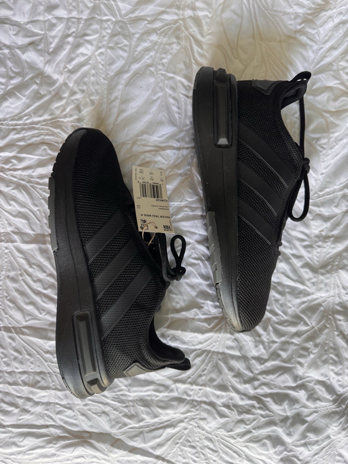 Adidas Racer TR23 Wide K Black Youth Running Shoes IG4924 Size 5 thumbnail 2