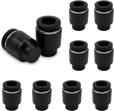 10 Stück 6mm Schlauch AD Push-to-Connect Pneumatikkappe Stecker Fitting PPF6