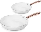 Tower Linear Rose Gold Edition 2 Piece Non-Stick Induction Frying Pan Set NEW
