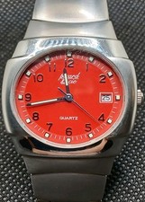Picard & Cie Quartz Watch Men Red Dial Analog New Battery