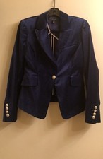 White House Black Market Velvet Blazer, Navy Blue, Size 00. Worn Once