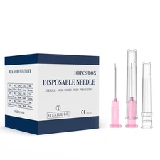 29 Gauge 1/2-Inch Needle, Individually Wrapped, 100 PCS Luer Lock 29Ga 1/2in 