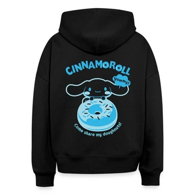 Cinnamoroll Mit Donut Yummy Doughnuts Frauen Boxy Organic Hoodie - Bild 1 von 4