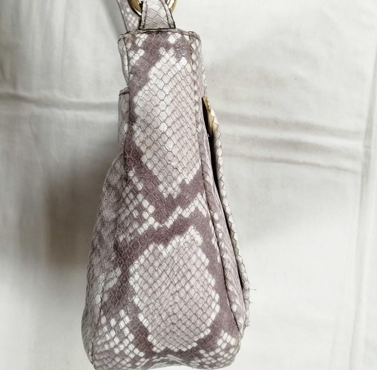 Shoulder Bag Michael Kors Model Gray Python Patte… - image 10