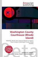 Lambert M. Surhone (U. A.) | Washington County Courthouse (Rhode Island) | Buch