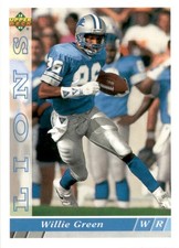 1993 Upper Deck Willie Green #225 Detroit Lions