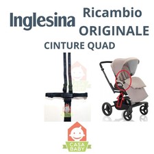 Cinture Passeggino Inglesina Quad per Modelli Fino al 2019 Nero Ricambio Cinghie