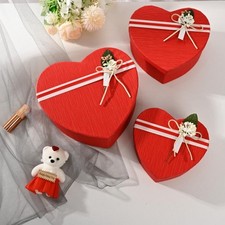 Heart-shaped Gift Box Red Present Boxes New Gift Storage Container  Birthday