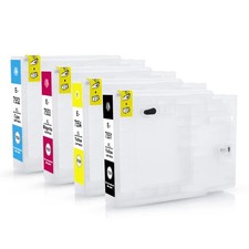 4-Color Refillable Ink Cartridge for Epson WF-8090/8510/8590 T7551-T7554