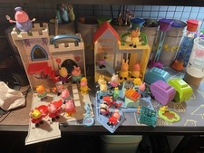 Lot Of Peppa Pig Toys - 40 Pieces- Travel Playsets castle/store , Figures 
