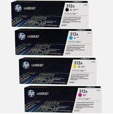 HP 312A Toner Set Genuine CF380A CF381A CF382A CF383A MFP M476dn M476dw NEW