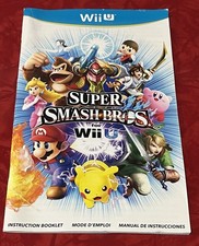 NINTENDO Wii U SUPER SMASH BROS. INSTRUCTION BOOKLET manual ONLY