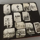 Vintage 40s Military Photo Album WW2  100+ Gymnastics Cars Fishing Ships Hazing