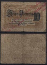 24513 - KRIEGSGEFANGENEN-LAGERGELD POW camp money: ESSEN, 10 Pf, Arensberg'sch
